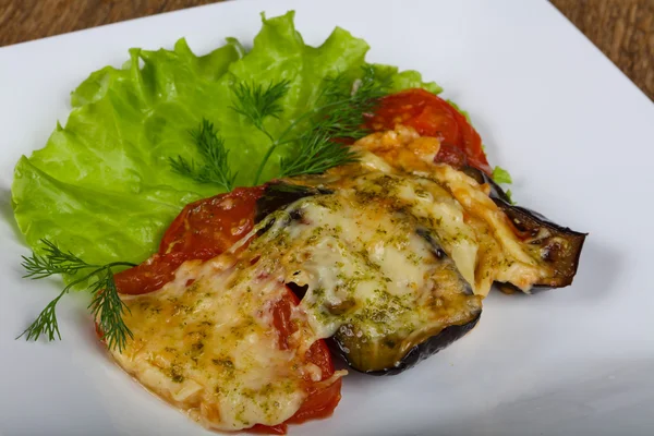 Vegetables baked with cheese — Stock Photo, Image