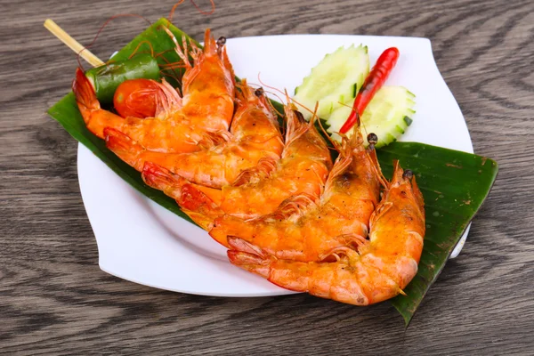 Thai style Prawn skewer — Stock Photo, Image