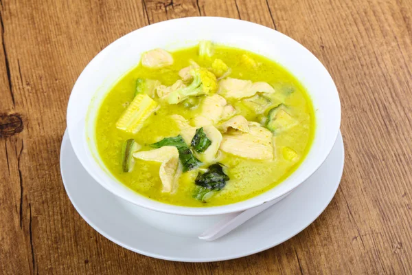 Asian cuisine Green curry — Stock Photo, Image