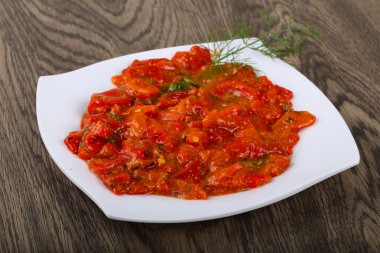 ızgara kırmızı dolmalık biber
