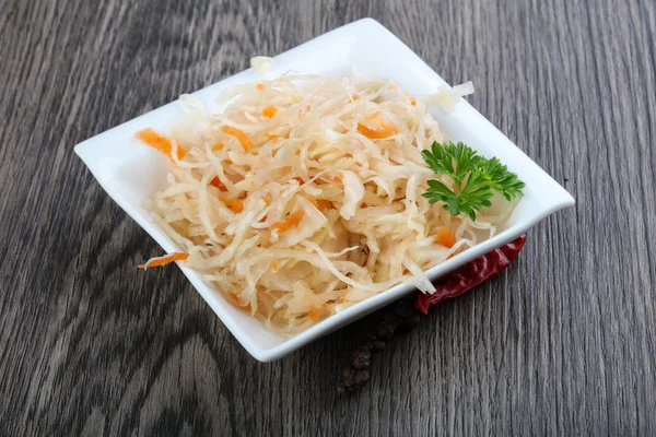 Fermented cabbage sauerkraut — Stock Photo, Image