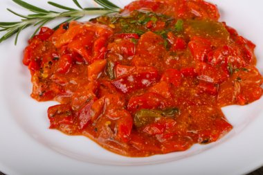 ızgara kırmızı dolmalık biber