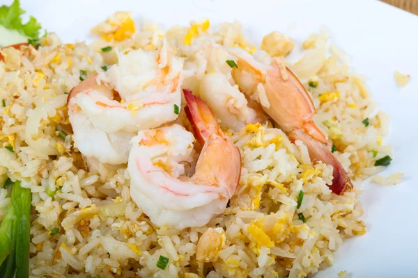 Fried rice with prawn — Stock Photo, Image