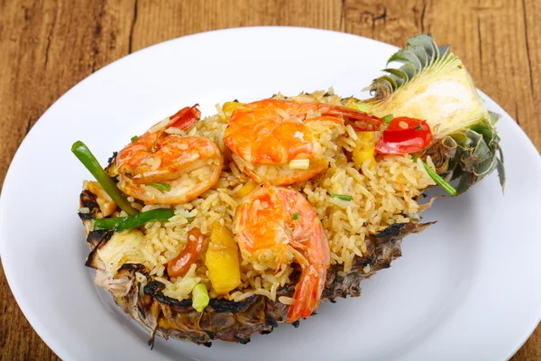 Arroz con gambas y especias — Foto de Stock