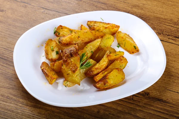 Läckra bakad potatis — Stockfoto