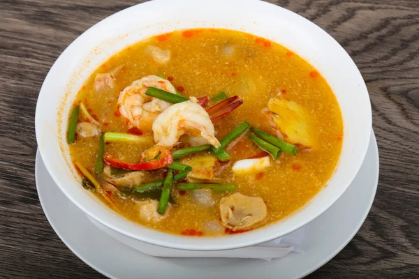 Thajská kuchyně tom yam polévku — Stock fotografie