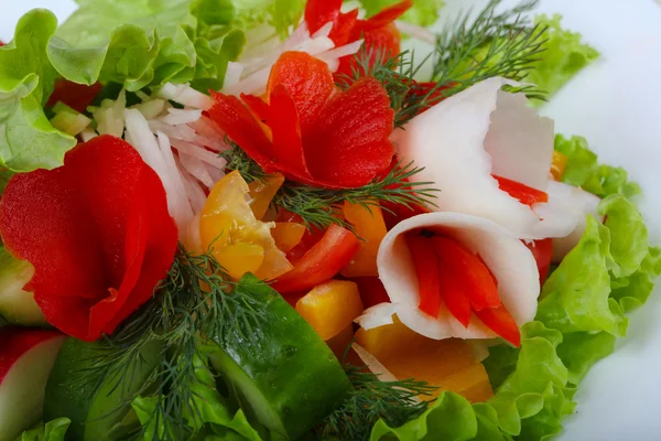 Эффективный веганский салат — стоковое фото