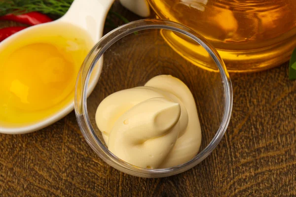 Köstliche hausgemachte Mayonnaise — Stockfoto