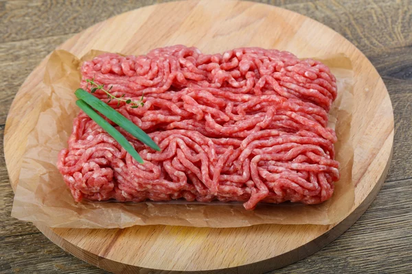 Surowego mielonego mięsa wołowego — Zdjęcie stockowe