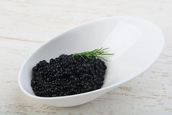 Delicious Black caviar — Stock Photo, Image