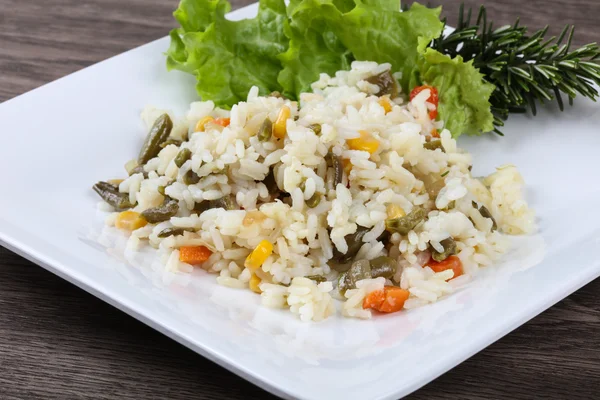 Delicious Rice with vegetables — Stock Photo, Image