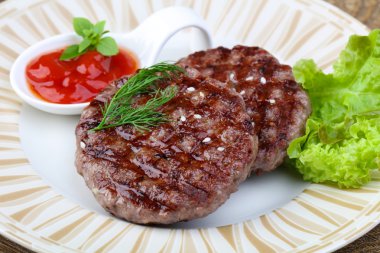 Izgara burger pirzola