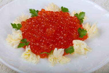 Lezzetli kırmızı havyar