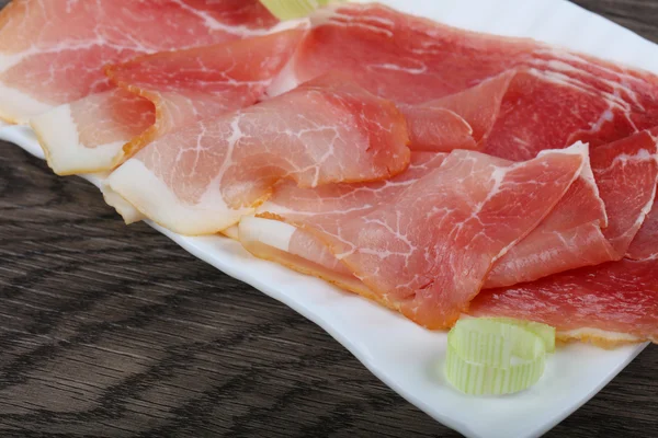 Νόστιμη ισπανική Jamon — Φωτογραφία Αρχείου