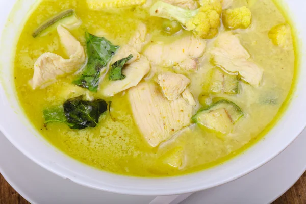 Cozinha asiática Curry verde — Fotografia de Stock