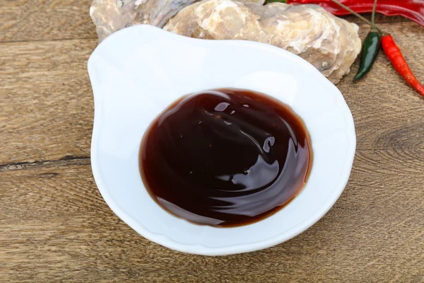 Oyster sauce in the bowl — Stock Photo, Image