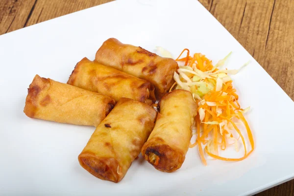 Spring rolls with prawn — Stock Photo, Image