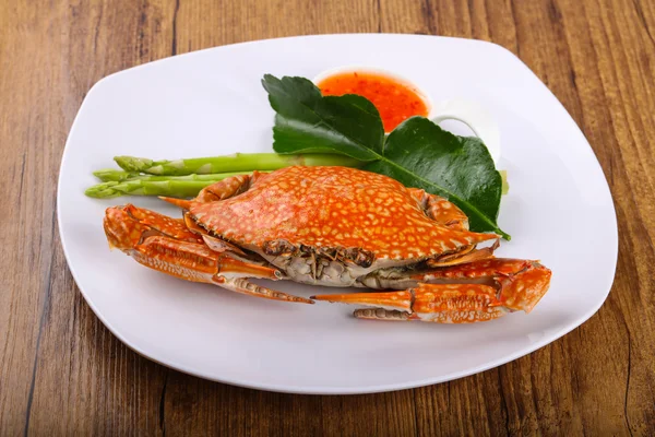 Smakelijke gekookte krab — Stockfoto