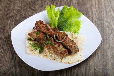 Lezzetli kuzu kebabı