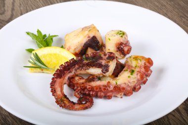 Lezzetli Izgara ahtapot