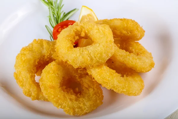 Fried Calamari rings — Stock Photo, Image
