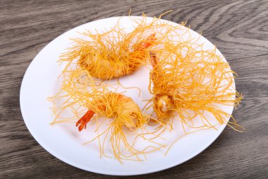 Makarna karides dedim