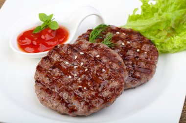 Izgara burger pirzola