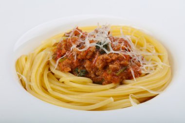 lezzetli spagetti bolonez