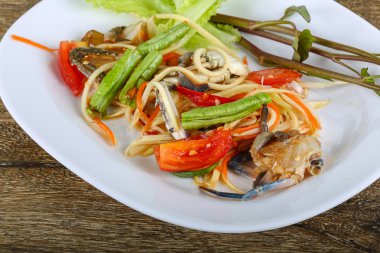 Yengeç Salatası lezzetli Tay baharat