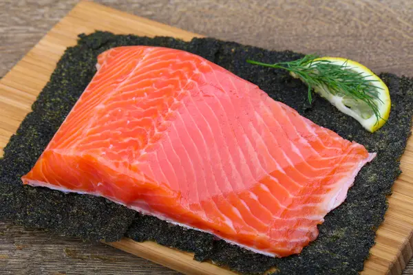 Delicioso filé de salmão — Fotografia de Stock