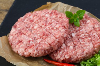 Ham burger pirzola