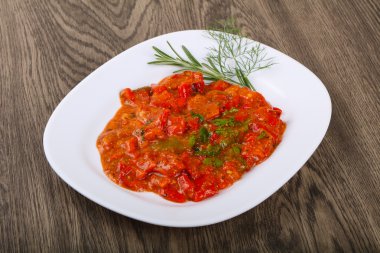 ızgara kırmızı dolmalık biber