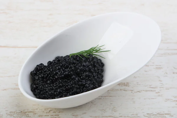 Delicious Black caviar — Stock Photo, Image