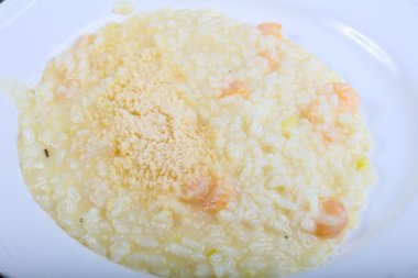 Karides ile lezzetli Risotto