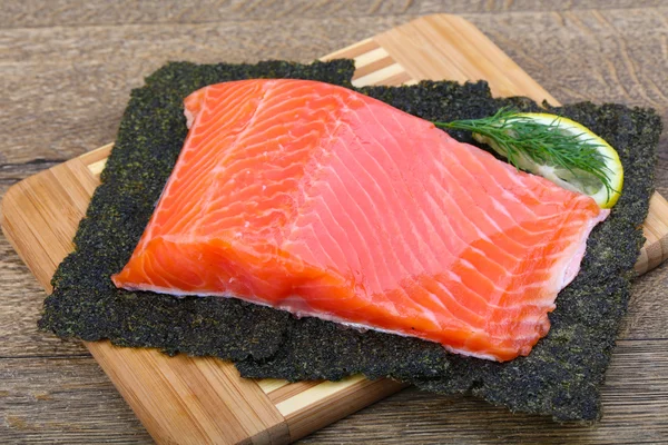 Вкусное филе лосося — стоковое фото