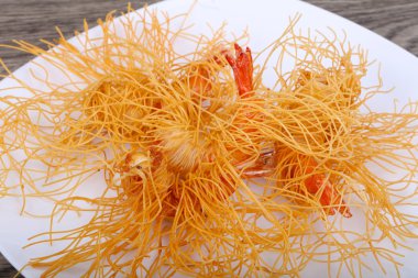 Makarna karides dedim