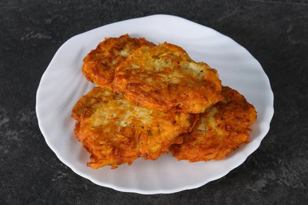 Roasted Few Potato Pancakes Bowl — Stock Photo, Image