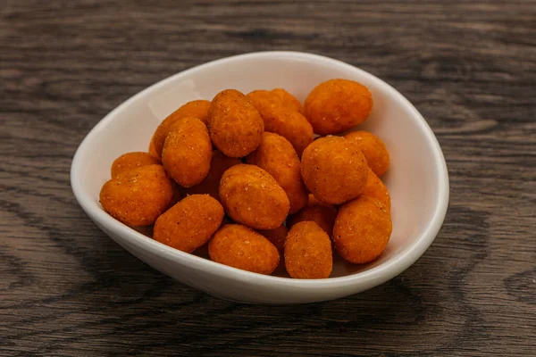 Spicy Bbq Peanut Heap Bowl — Stock Photo, Image