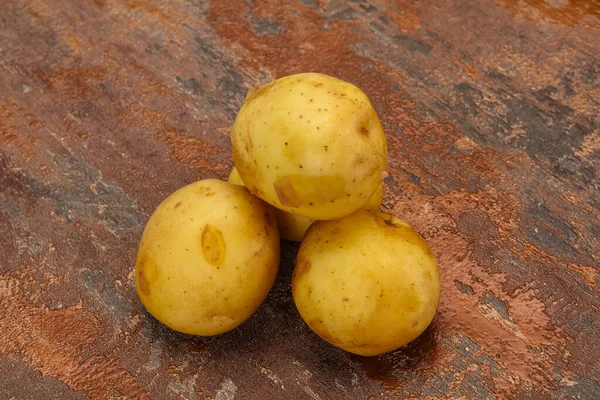 Junge Saisonale Kartoffelhaufen Zum Kochen Bereit — Stockfoto