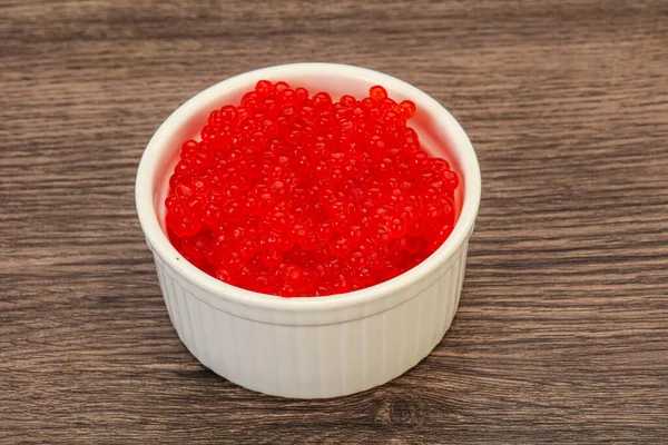 Luxury Red Salmon Caviar Bowl — Stock Photo, Image