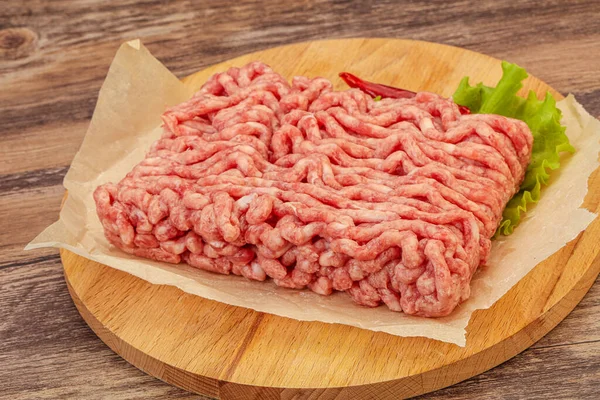 Hackfleisch Schweinefleisch Und Rindfleisch Zum Kochen — Stockfoto