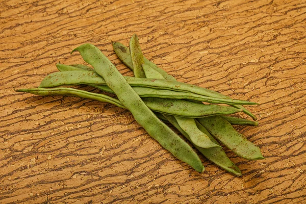 Veganistische Keuken Groene Bonenhoop Koken — Stockfoto