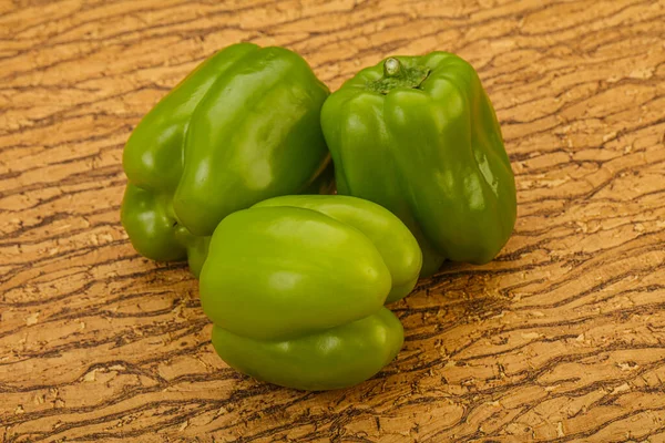 Green Sweet Bell Pepper Vegetables Heap — Stock Photo, Image