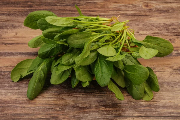 Vegan Cuisine Fresh Green Spinach Leaves Heap — Stock Photo, Image