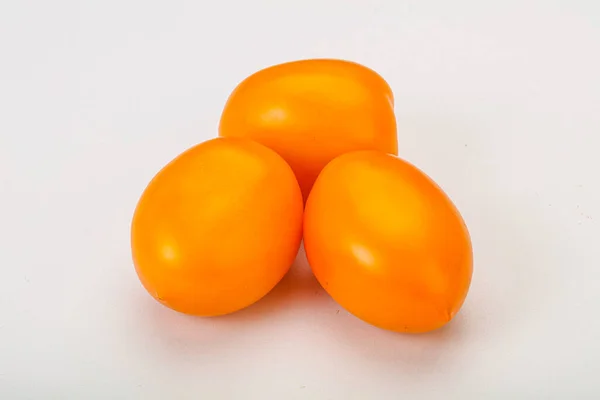 Pocos Tomates Amarillos Maduros Sabrosos Vegetales —  Fotos de Stock