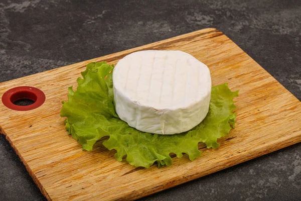 Délicieux Fromage Pâte Molle Brie Rond Traditionnel — Photo