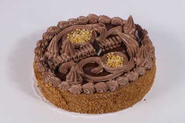 Kremalı lezzetli kek çikolatası.