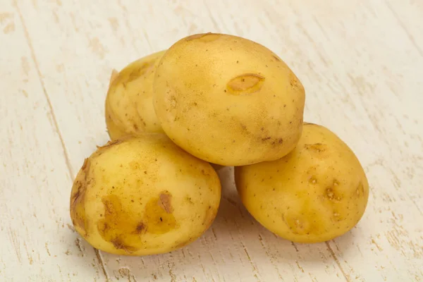 Jonge Kleine Seizoensgebonden Aardappelhoop Klaar Koken — Stockfoto