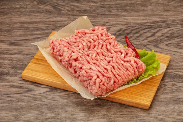 ミンチ肉 豚肉と牛肉 料理のために — ストック写真