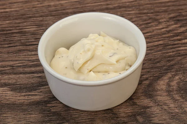 Caesar Cream Sauce Parmesan Cheese Herbs — Stock Photo, Image